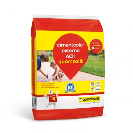 ARGAMASSA CIMENTCOLA EXTERNO 20KG QUARTZOLIT