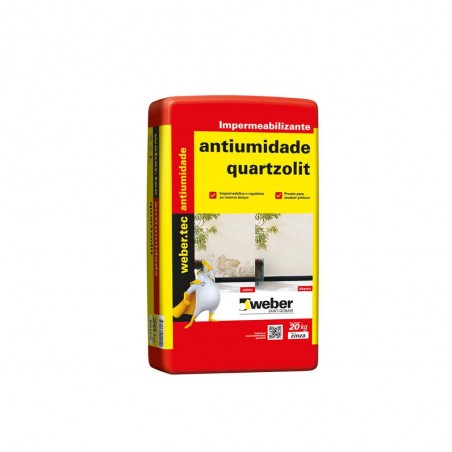 ARGAMASSA TECPLUS ANTIUMIDADE 20KG QUARTZOLIT