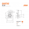 FECHADURA DE GAVETA CURTA 301 STAM