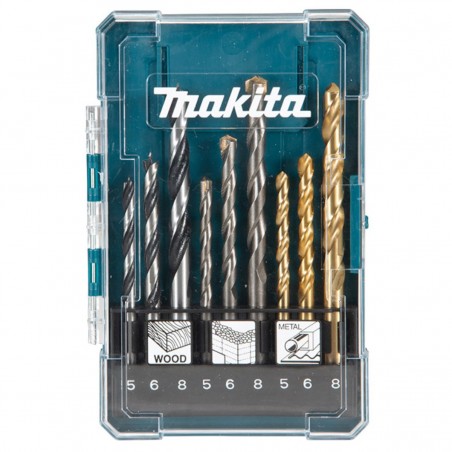 KIT C/ 9 BROCAS PARA FURADEIRA MAKITA