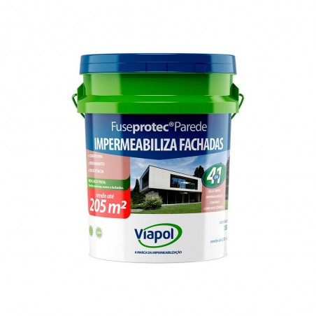 IMPERMEABILIZANTE FUSEPROTEC PAREDE FACHADAS BRANCO 18KG VIAPOL