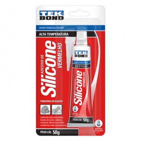 SILICONE ALTA TEMPERATURA VERMELHO 50g TEKBOND