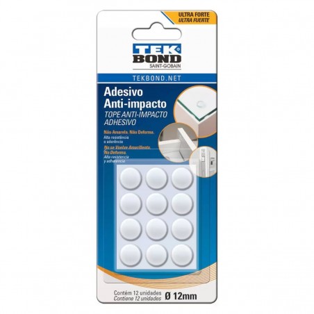 ADESIVO ANTI-IMPACTO REDONDO 12mm C/12 TEKBOND