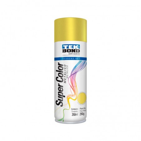 TINTA SPRAY METÁLICO OURO 350ml TEKBOND