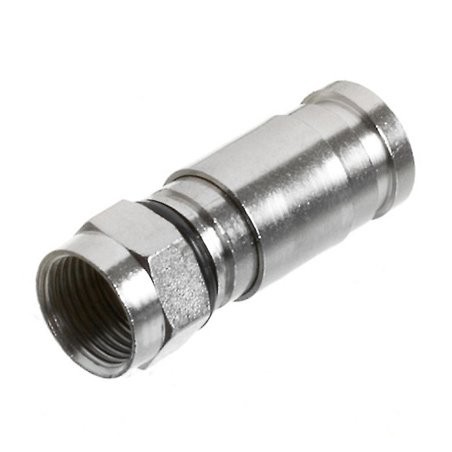 CONECTOR CABO COAXIAL RG6 COMPRESSÃO