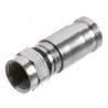 CONECTOR CABO COAXIAL RG6 COMPRESSÃO