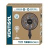 VENTILADOR DE COLUNA TURBO 50CM 127V PRETO/CINZA VENTISOL