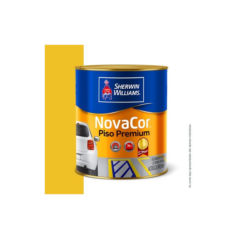 TINTA NOVACOR PISO 1/4 900ML AMARELO DEMARCAÇÃO SHERWIN WILLIAMS