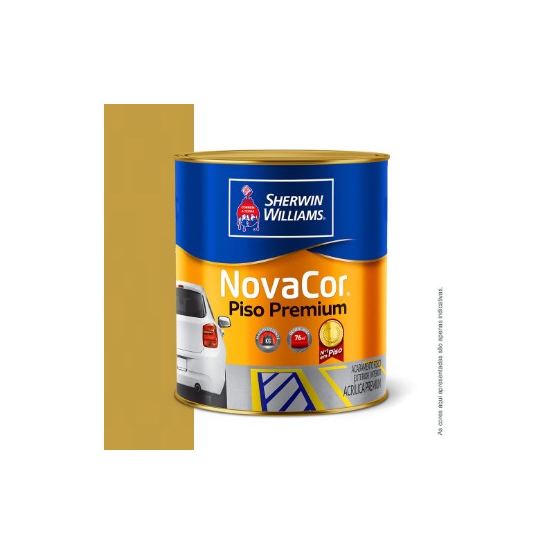 TINTA NOVACOR PISO 1/4 900ML AMARELO SHERWIN WILLIAMS