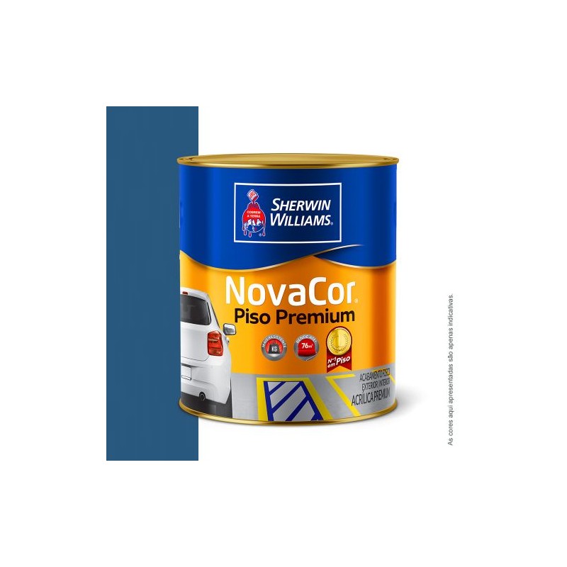 TINTA NOVACOR PISO 1/4 900ML AZUL SHERWIN WILLIAMS