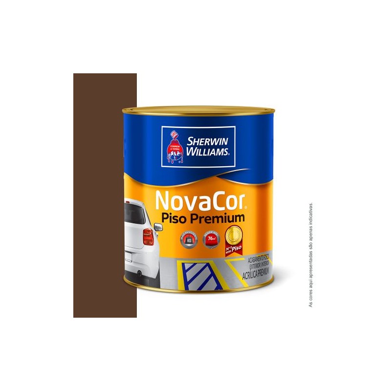 TINTA NOVACOR PISO 1/4 900ML MARROM SHERWIN WILLIAMS