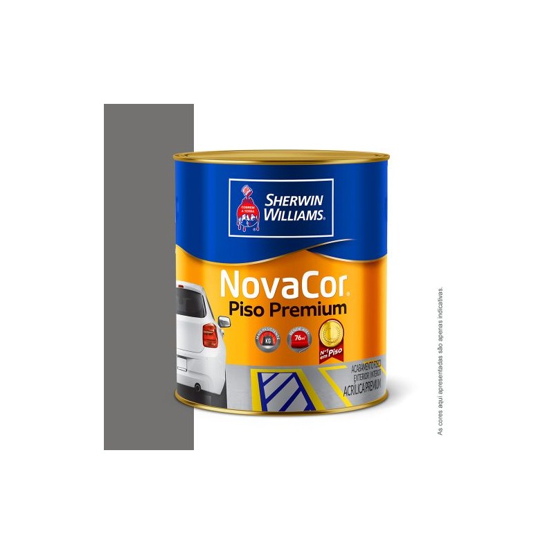 TINTA NOVACOR PISO 1/4 900ML CINZA SHERWIN WILLIAMS