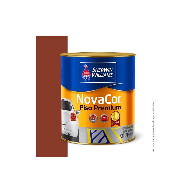 TINTA NOVACOR PISO 1/4 900ML VERMELHO SHERWIN WILLIAMS