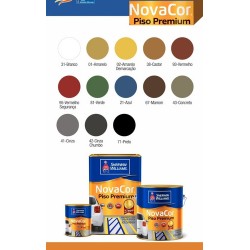 TINTA NOVACOR PISO 1/4 900ML VERMELHO SEGURANÇA SHERWIN WILLIAMS