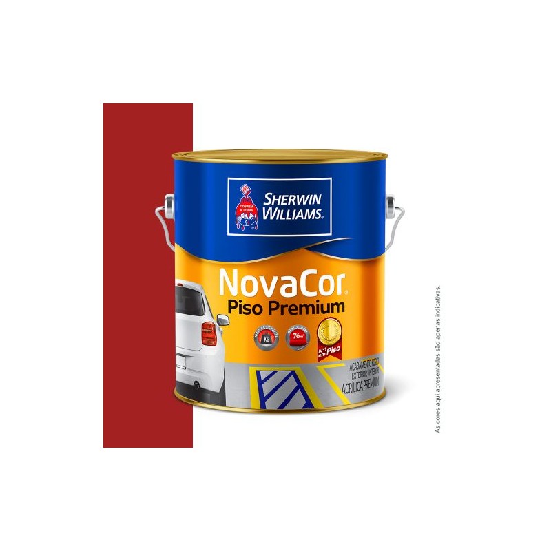 TINTA NOVACOR PISO 1/4 900ML VERMELHO SEGURANÇA SHERWIN WILLIAMS