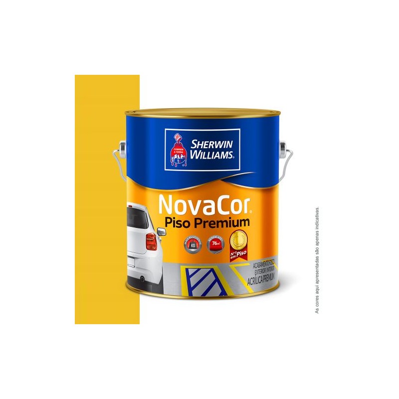 TINTA NOVACOR PISO GALÃO 3.6L AMARELO DEMARCAÇÃO SHERWIN WILLIAMS