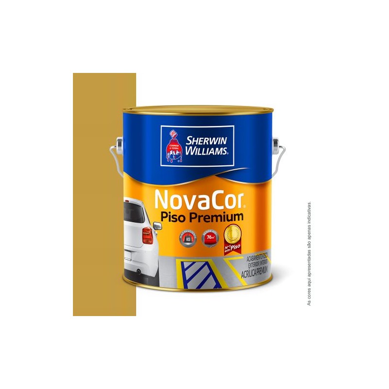 TINTA NOVACOR PISO GALÃO 3.6L AMARELO SHERWIN WILLIAMS