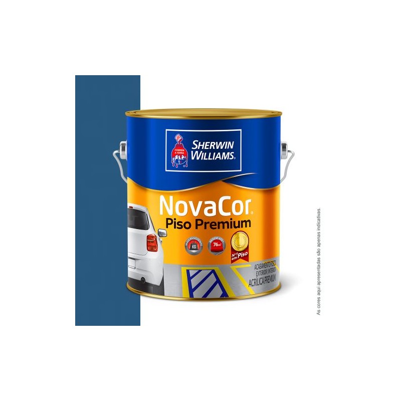 TINTA NOVACOR PISO GALÃO 3.6L AZUL SHERWIN WILLIAMS