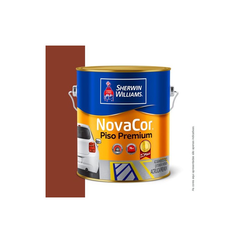 TINTA NOVACOR PISO GALÃO 3.6L VERMELHO SHERWIN WILLIAMS