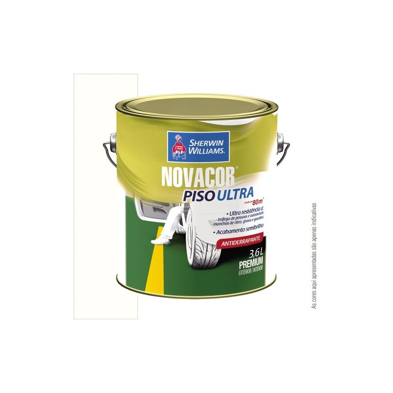 TINTA NOVACOR PISO ULTRA GALÃO 3.6L BRANCO SHERWIN WILLIAMS