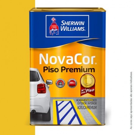 TINTA NOVACOR PISO LATA 18L AMARELO DEMARCAÇÃO SHERWIN WILLIAMS