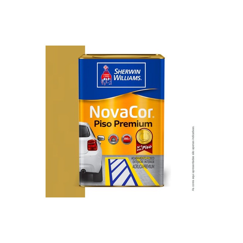 TINTA NOVACOR PISO LATA 18L AMARELO SHERWIN WILLIAMS