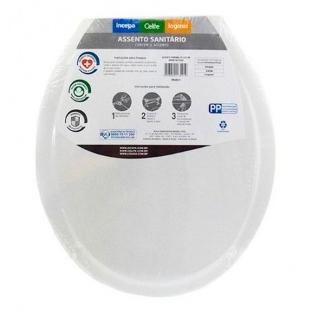 ASSENTO SANITÁRIO BRANCO PP ECO UNIVERSAL CELITE