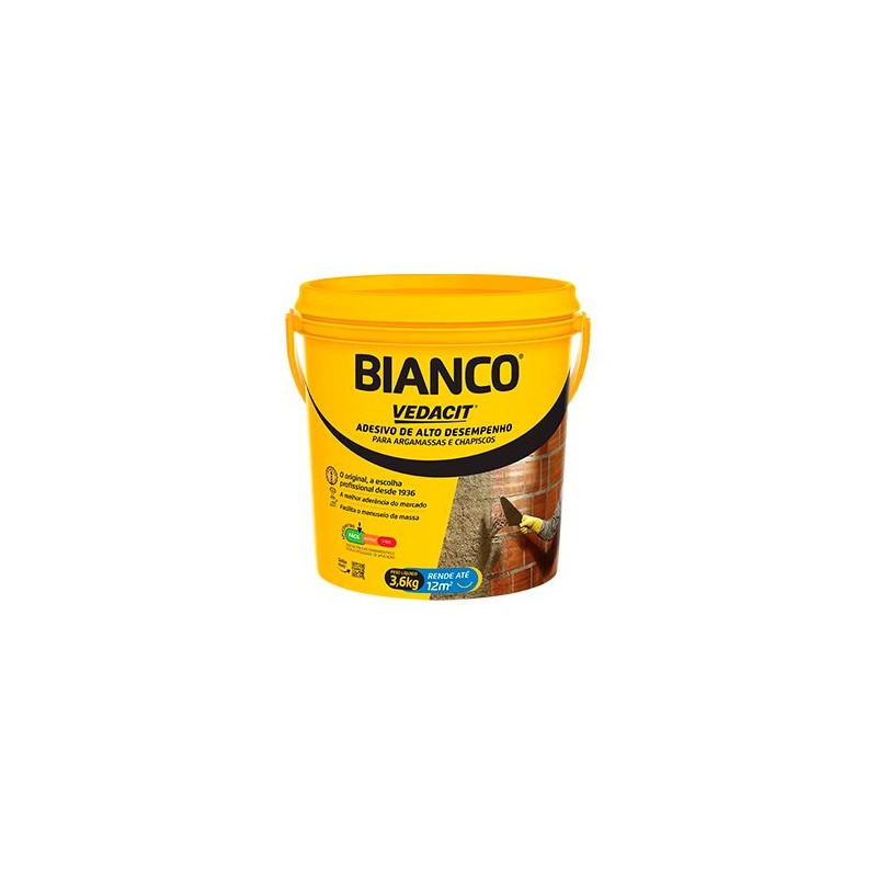 ADESIVO LIQUIDO BIANCO P/ ARGAMASSA 3.6KG VEDACIT