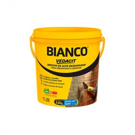 ADESIVO LIQUIDO BIANCO P/ ARGAMASSA 3.6KG VEDACIT