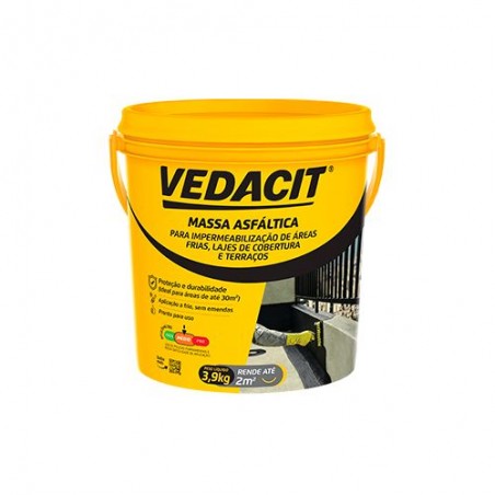 MASSA ASFÁLTICA 3,9KG VEDACIT