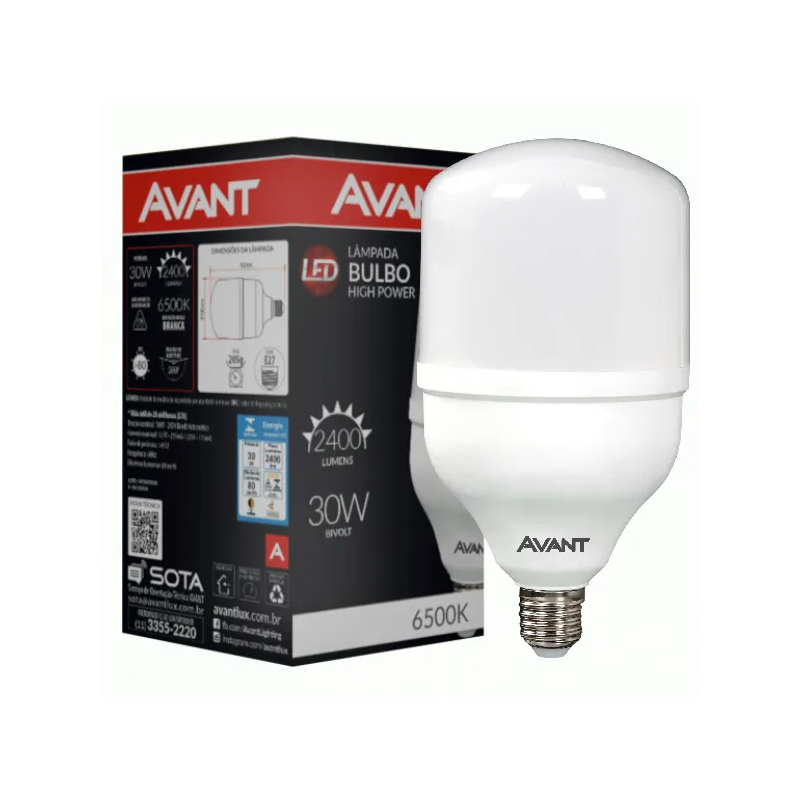 LÂMPADA LED BULBO 30W AVANT