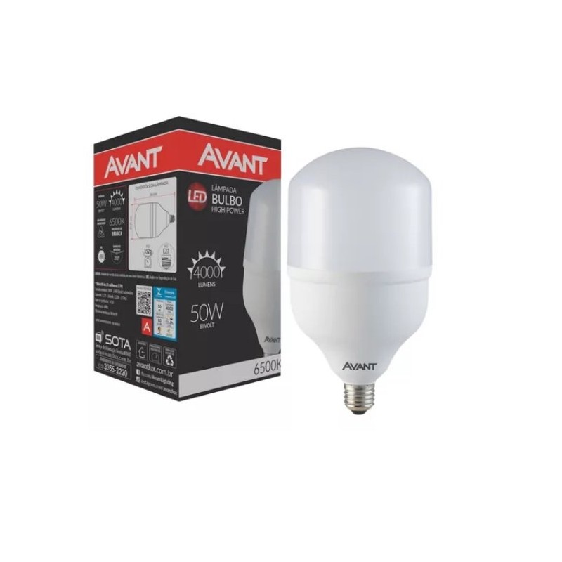 LÂMPADA LED BULBO 50W AVANT