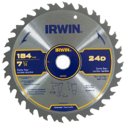 DISCO CIRCULAR P/ MADEIRA 71/4X24 DENTES IRWIN