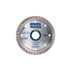 DISCO CORTE DIAMANTADO TURBO SECO 41/2X20MM IRWIN