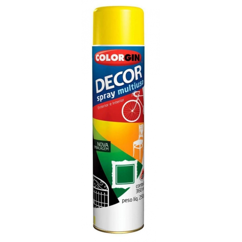 TINTA SPRAY DECOR AMARELO COLORGIN