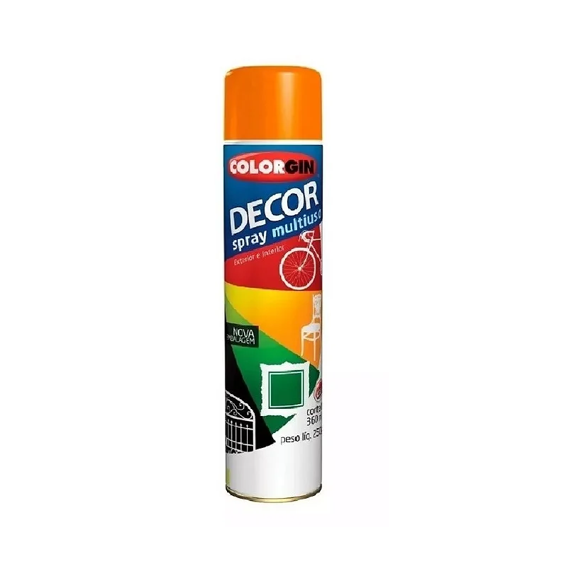 TINTA SPRAY DECOR LARANJA COLORGIN