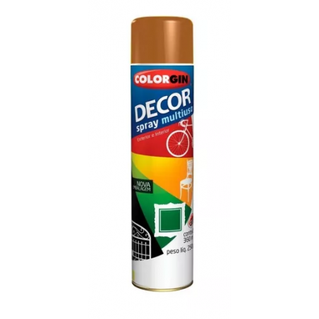 TINTA SPRAY DECOR MARROM BARROCO COLORGIN