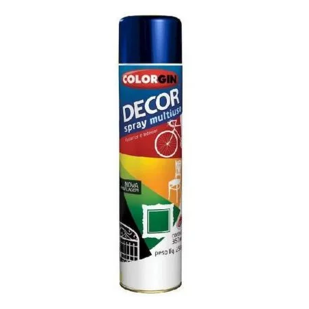 TINTA SPRAY DECOR METÁLICO AZUL ANGRA COLORGIN