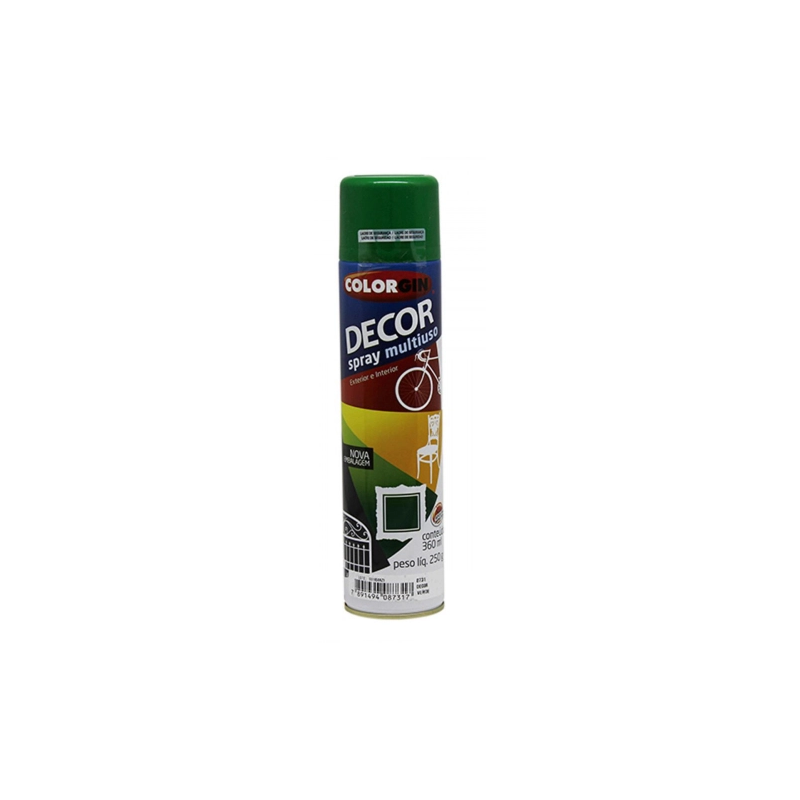 TINTA SPRAY DECOR VERDE COLORGIN