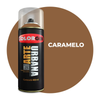 TINTA SPRAY ARTE URBANA CARAMELO 400ML COLORGIN