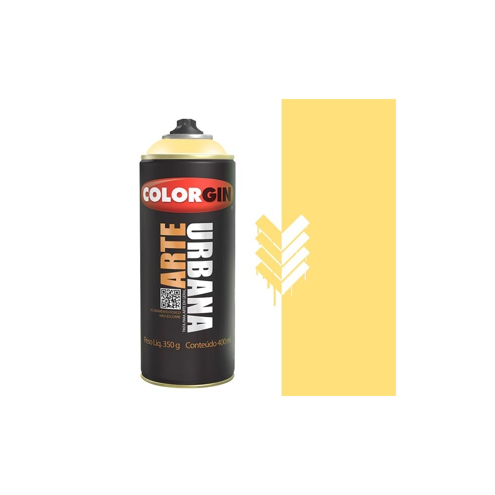 TINTA SPRAY ARTE URBANA AMARELO CANÁRIO 400ML COLORGIN