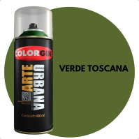 TINTA SPRAY ARTE URBANA VERDE TOSCANA 400ML COLORGIN