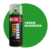 TINTA SPRAY ARTE URBANA VERDE BANDEIRA 400ML COLORGIN