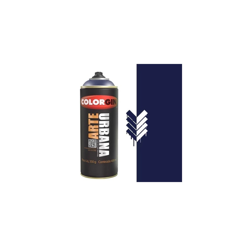 TINTA SPRAY ARTE URBANA AZUL MARINHO 400ML COLORGIN