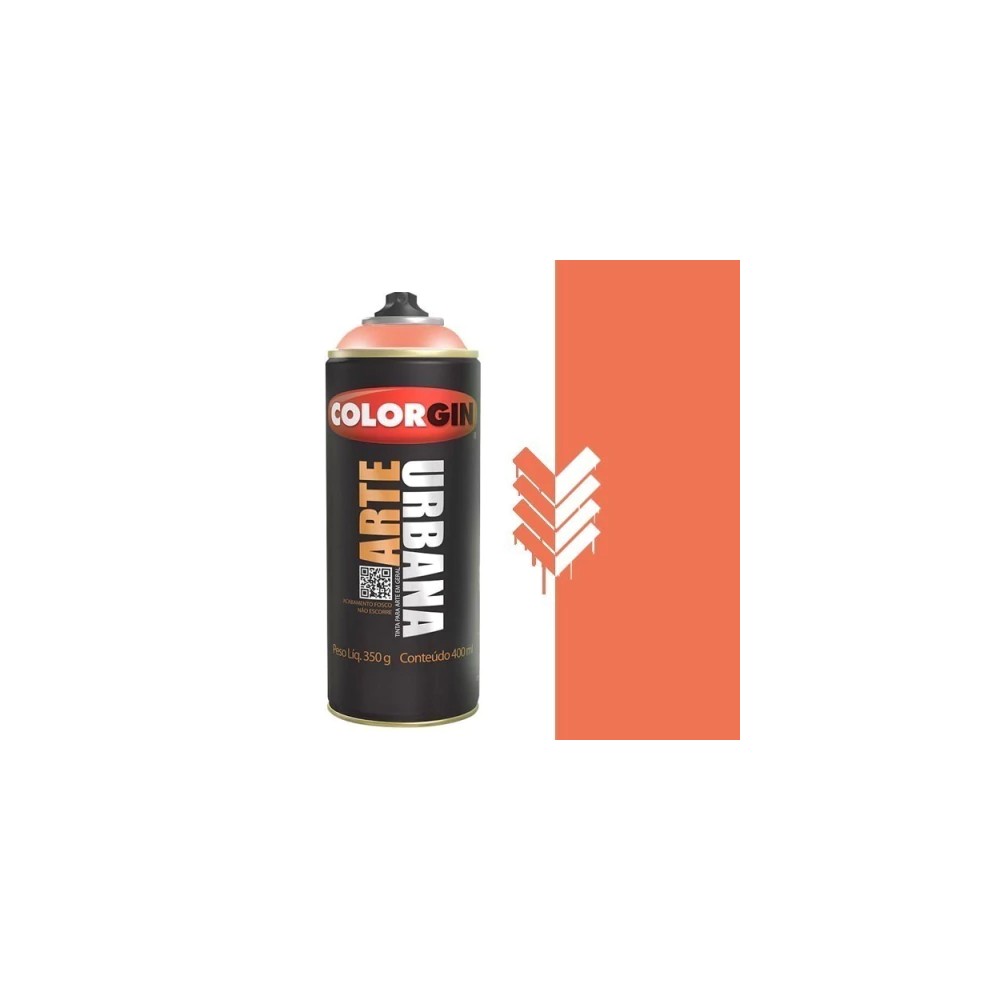 TINTA SPRAY ARTE URBANA LARANJA HOLANDA CAFÉ 400ML COLORGIN