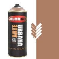 TINTA SPRAY ARTE URBANA MADEIRA CAFÉ 400ML COLORGIN