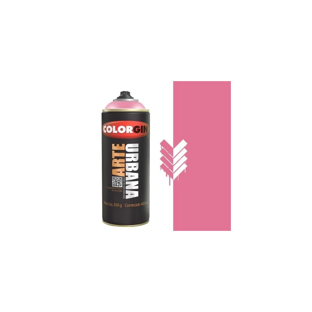 TINTA SPRAY ARTE URBANA ROSA LÍRIO 400ML COLORGIN