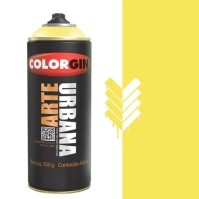 TINTA SPRAY ARTE URBANA AMARELO LIMÃO 400ML COLORGIN