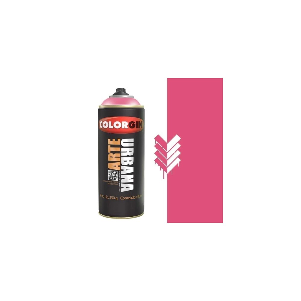 TINTA SPRAY ARTE URBANA ROSA LÓTUS 400ML COLORGIN